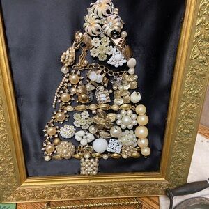 Vintage Gold and Cream Brooch Collection